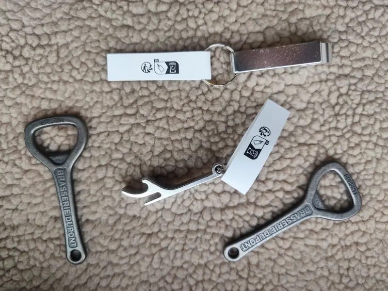 Custom bottle openers and key rings