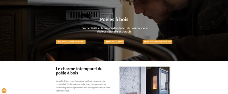 Poêles et Cheminées website