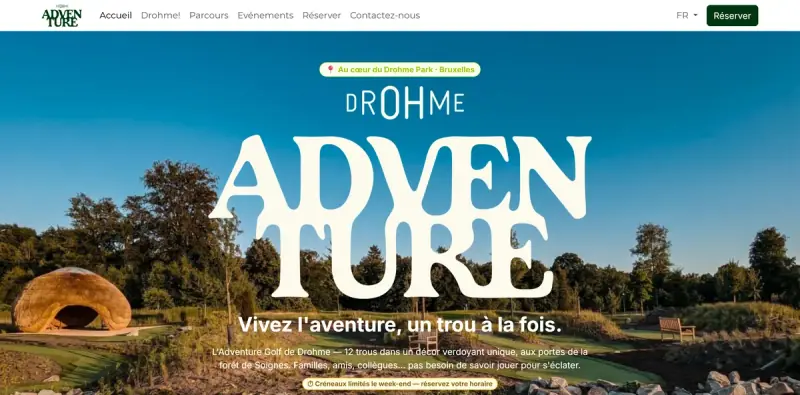 Site web Drohme : Adventure Golf