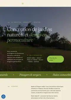 Maxime Dekaise website: home page over a natural landscape